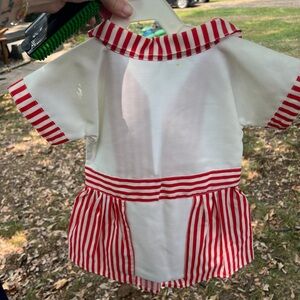 Vintage Red and White Striped Baby Dress